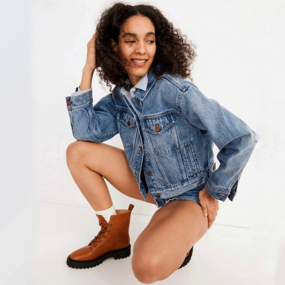 EUC Madewell 100% Cotton Classic Retro Blue Jean Jacket S